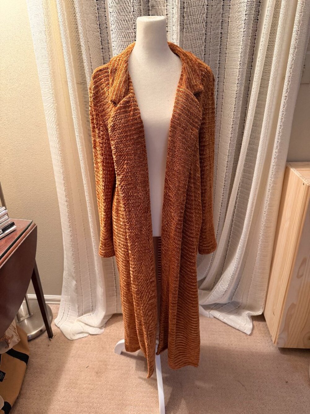 Lush long sweater coat